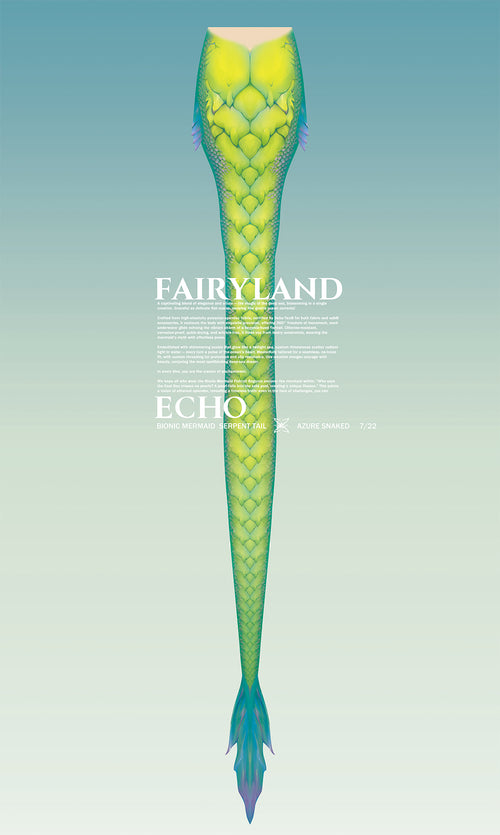 Bionic Mermaid Serpent Tail Azure Snake