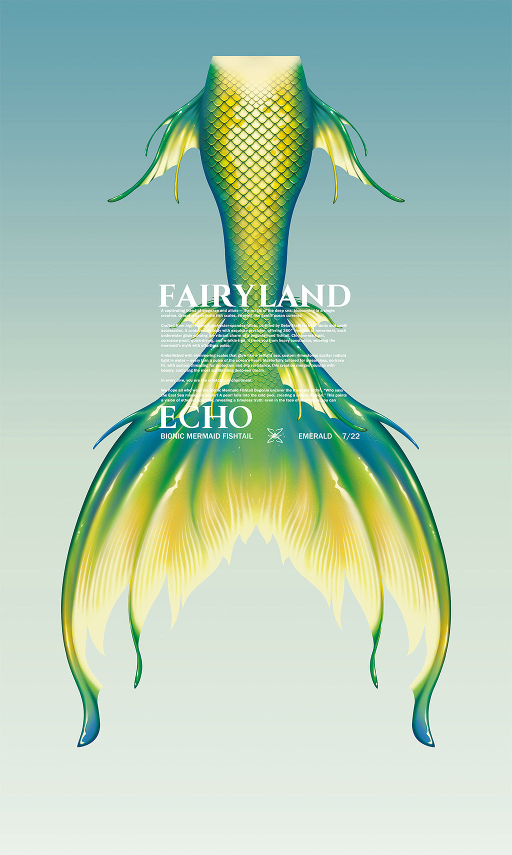 Bionic Mermaid Fishtail Emerald