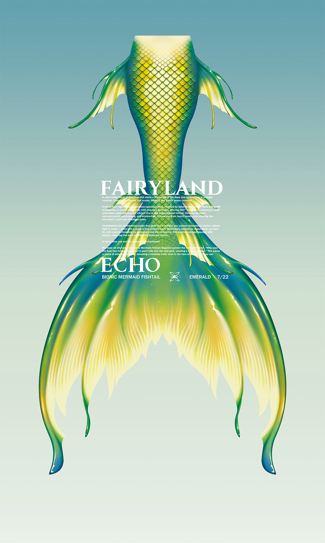 Bionic Mermaid Fishtail Emerald