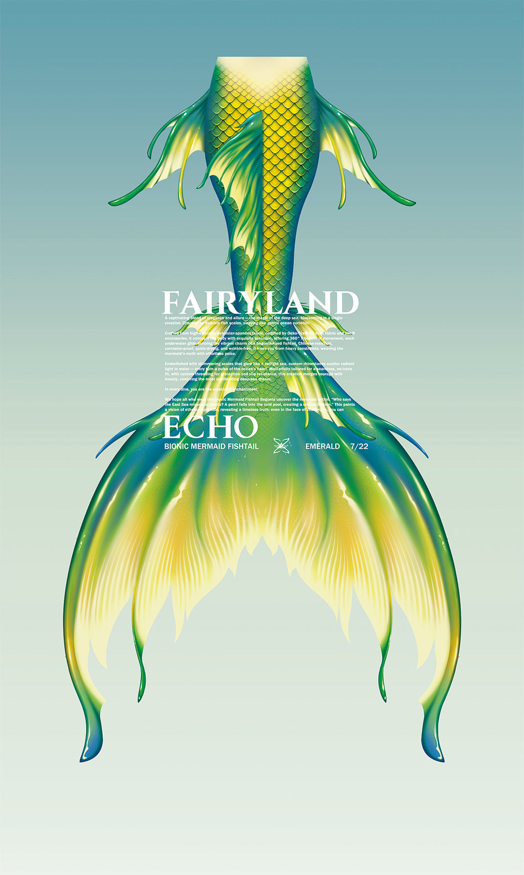 Bionic Mermaid Fishtail Emerald