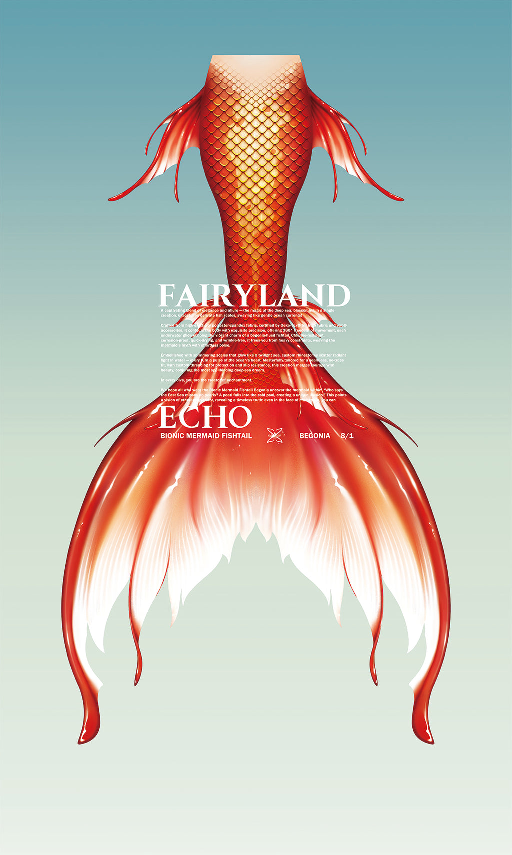 Bionic Mermaid Fishtail Begonia